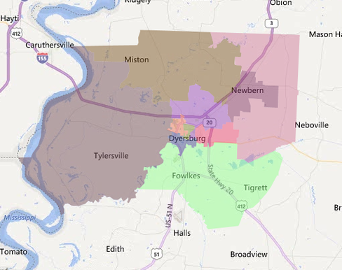 Dyer-County-TN-Election-Mapping
